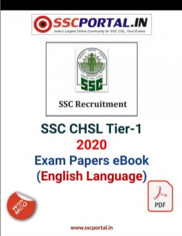 SSC CHSL 2020 Papers PDF